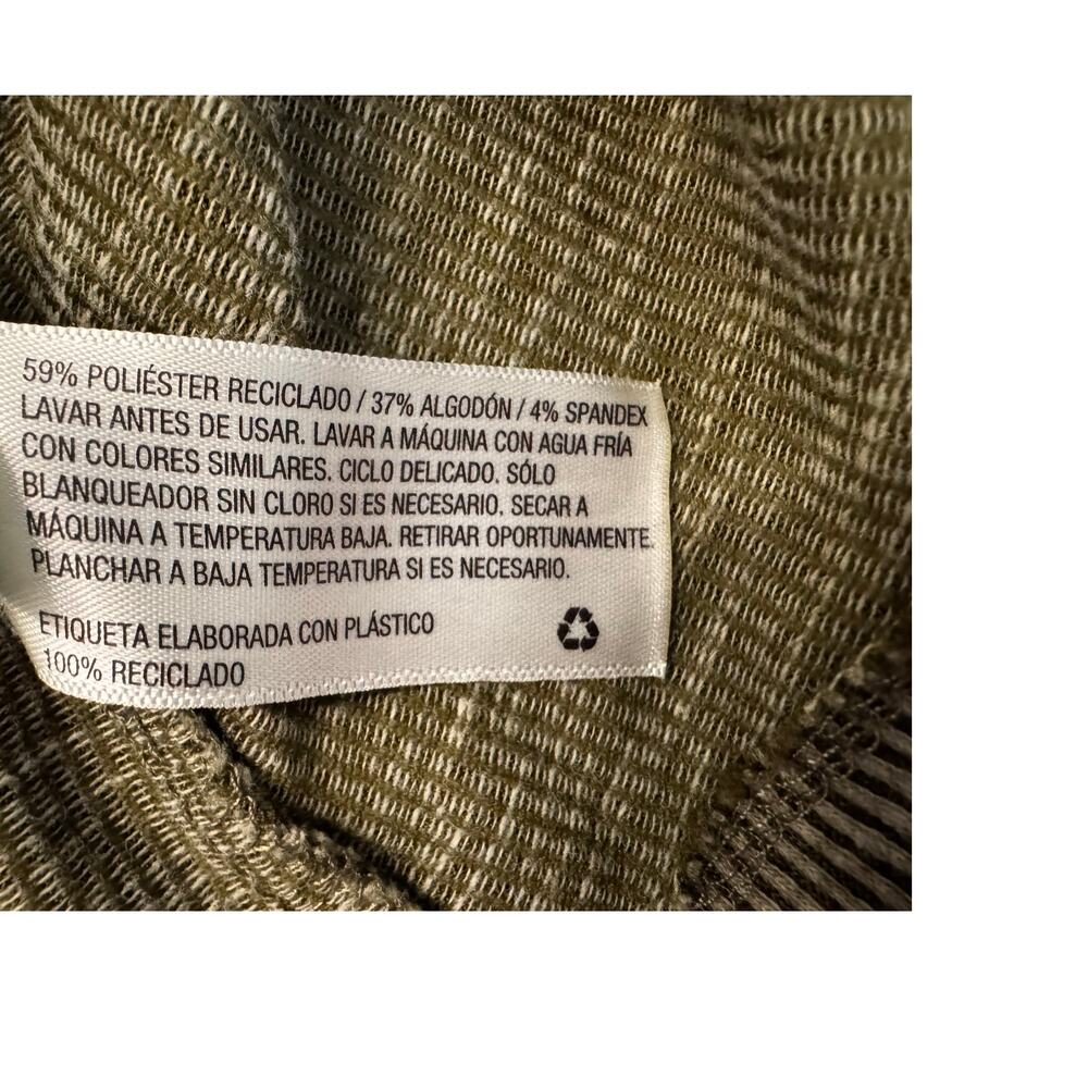 New Universal Thread Goods Ribbed "Fallcore" Blouse Large Green Time Capsule - Picture 5 of 6